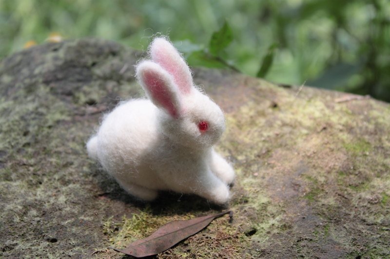可爱小玉兔 - 玩偶/公仔 - 羊毛 白色