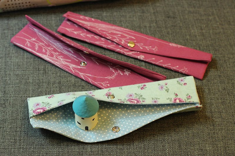 花图环保筷带 - 筷子/筷架 - 棉．麻 红色