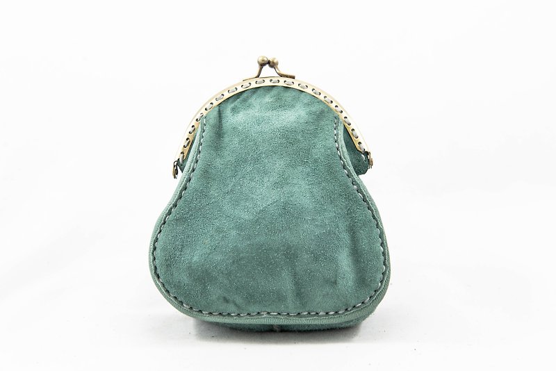 羊绒零钱包/手纳包 - 绿宝石色 - 化妆包/杂物包 - 真皮 绿色