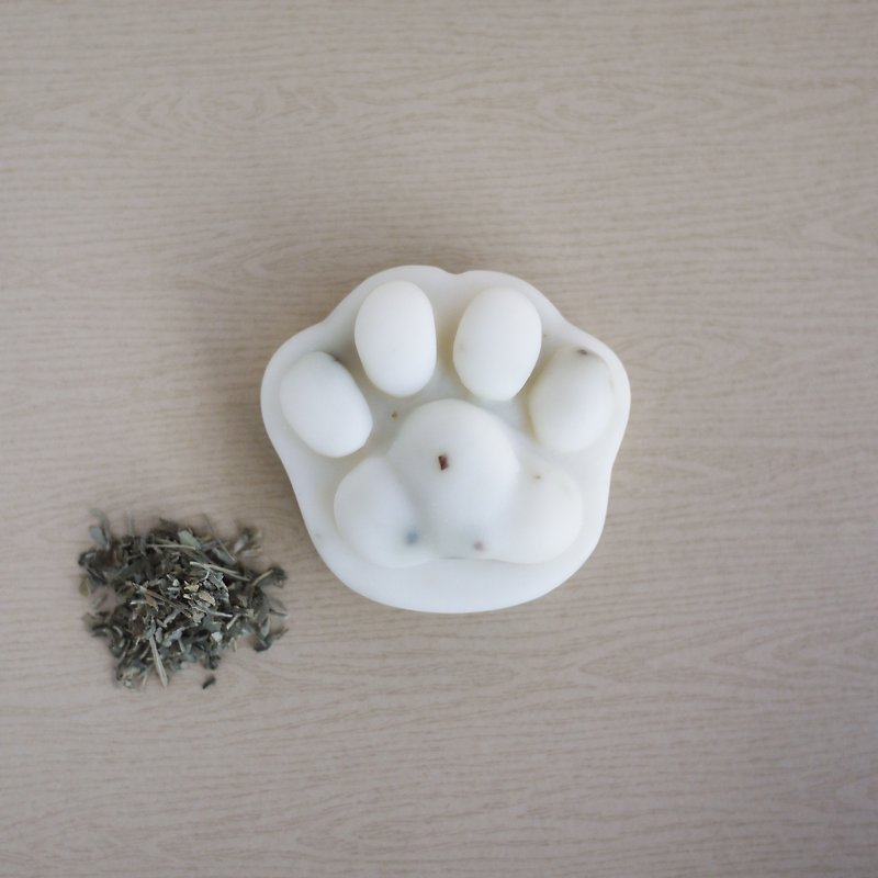 雪松 | 猫薄荷宠物洗毛猫掌皂 | 宠物用 | 猫手作 - 清洁/美容 - 植物．花 白色
