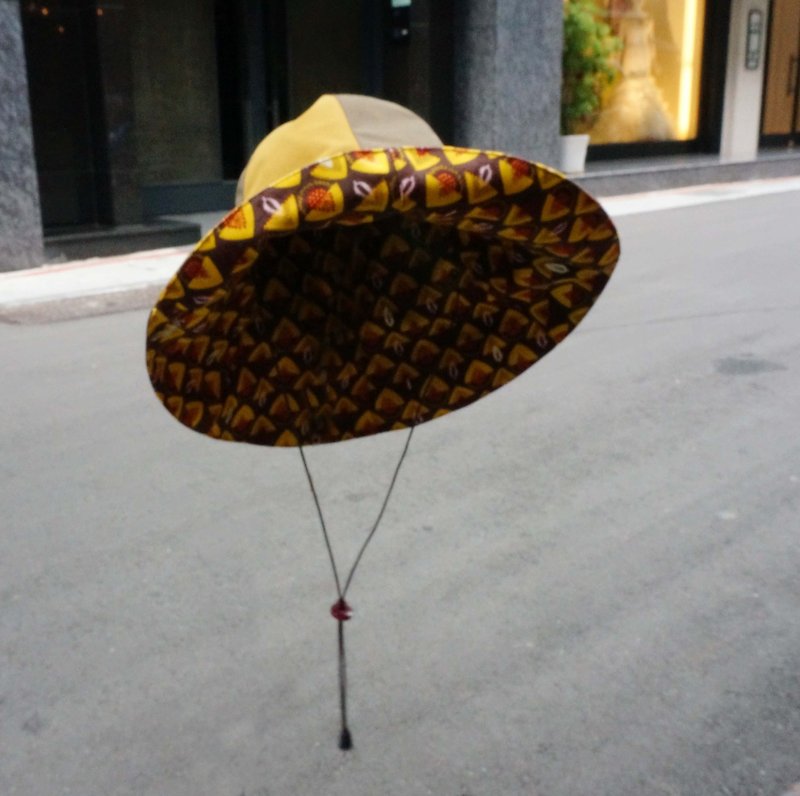 Sienna晴雨ALL PASS帽 - 帽子 - 棉．麻 黄色