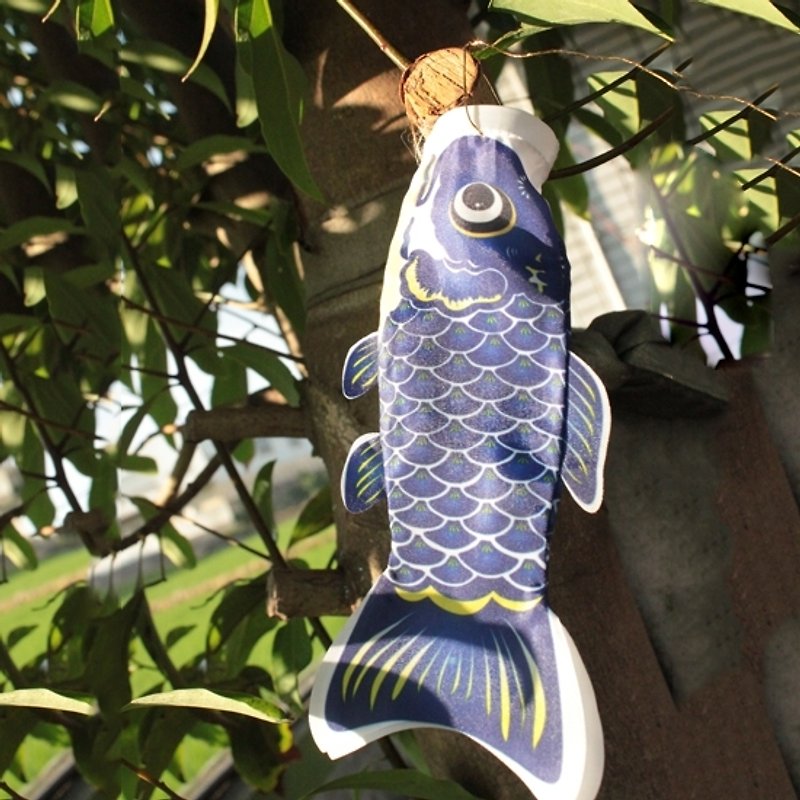 台湾鲤鱼旗15CM (深蓝) - 摆饰 - 其他材质 蓝色