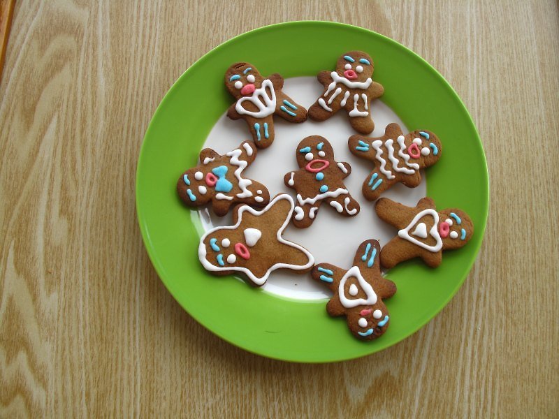 圣诞节 糖霜 姜饼人 圣诞节限定 可爱的圣诞节礼物 - 蛋糕/甜点 - 新鲜食材 咖啡色