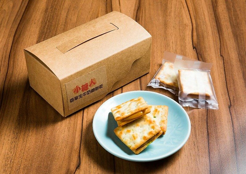 生牛奶糖苏打饼干 (12片装/盒) - 手工饼干 - 新鲜食材 