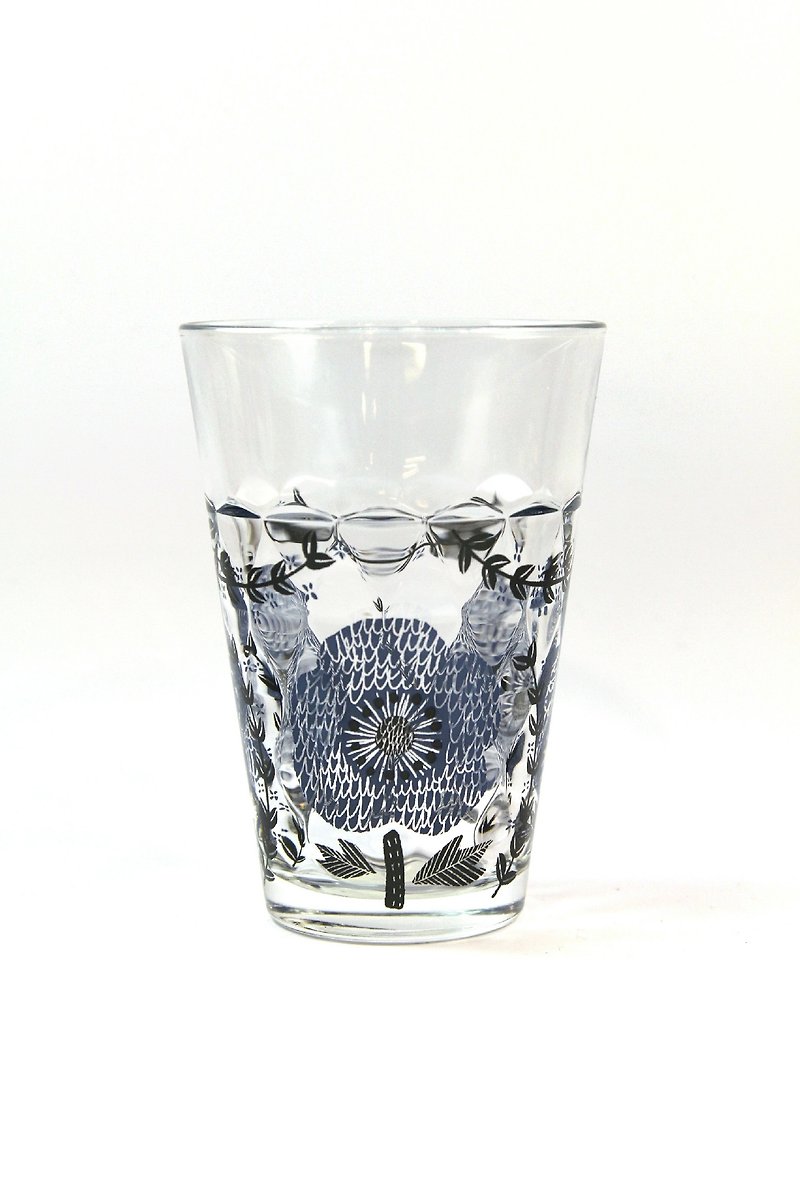 [SUSS]日本进口复古花纹高质感玻璃水杯(蓝色花朵)-现货包邮 - 茶具/茶杯 - 玻璃 蓝色