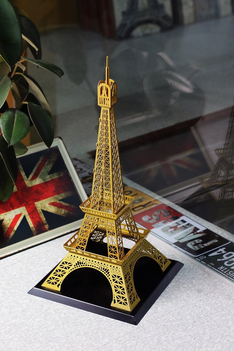 【OPUS东齐金工】法国巴黎艾菲尔铁塔 金属建筑模型/定制化设计 - 摆饰 - 其他金属 金色