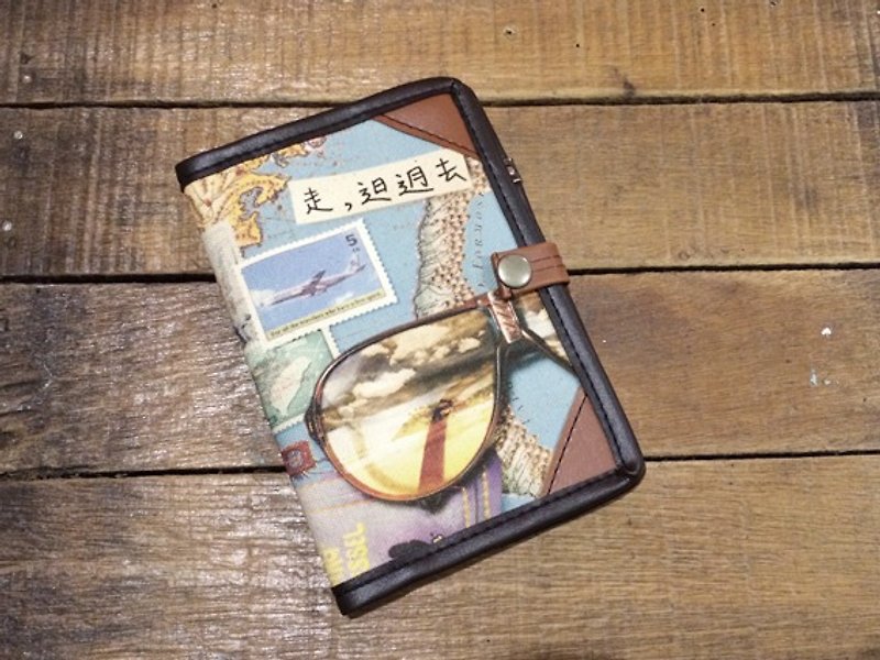 护照套 passportcase-𨑨迌去-出游趣 情人节礼物推荐 - 护照夹/护照套 - 人造皮革 蓝色