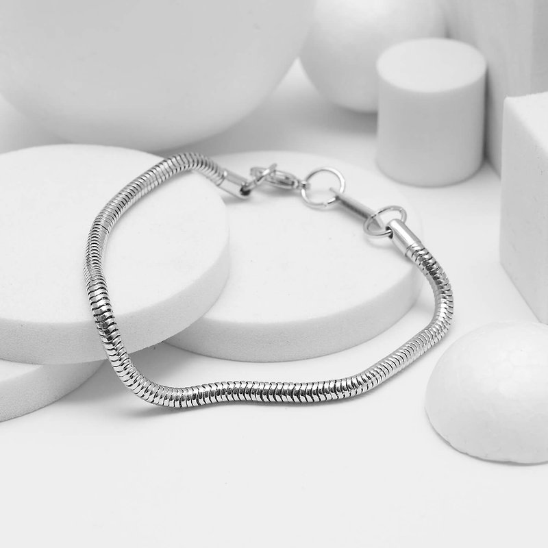 YUAN LEE X Recovery Bracelet 蛇链手链 - 手链/手环 - 其他金属 银色