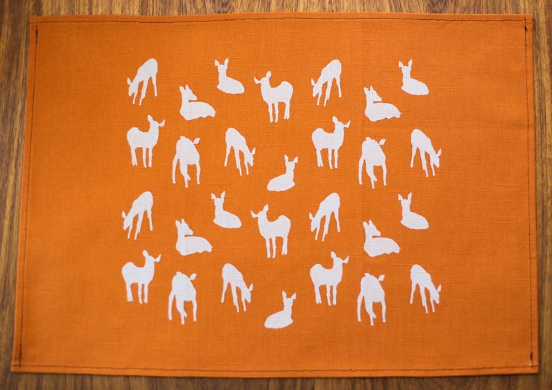 鹿岛餐垫-橘色 - 餐垫/桌巾 - 其他材质 橘色
