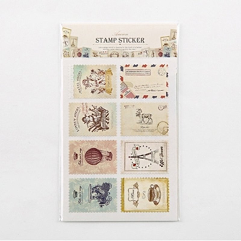 Ancien复古邮票贴_01 Atelier,E2D50748 - 贴纸 - 纸 多色
