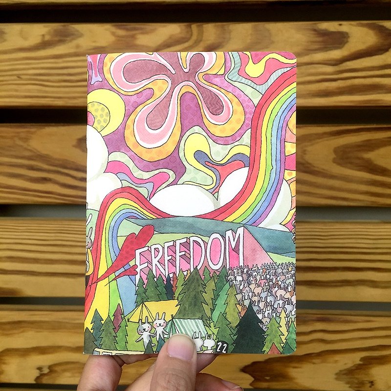 A6笔记本｜兔辅音乐祭Freedom - 笔记本/手帐 - 纸 绿色