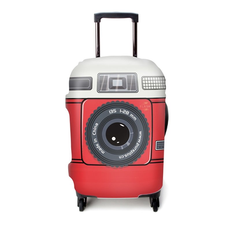 弹力箱套│相机开麦拉【M 号】 - 行李箱/行李箱保护套 - 其他材质 红色