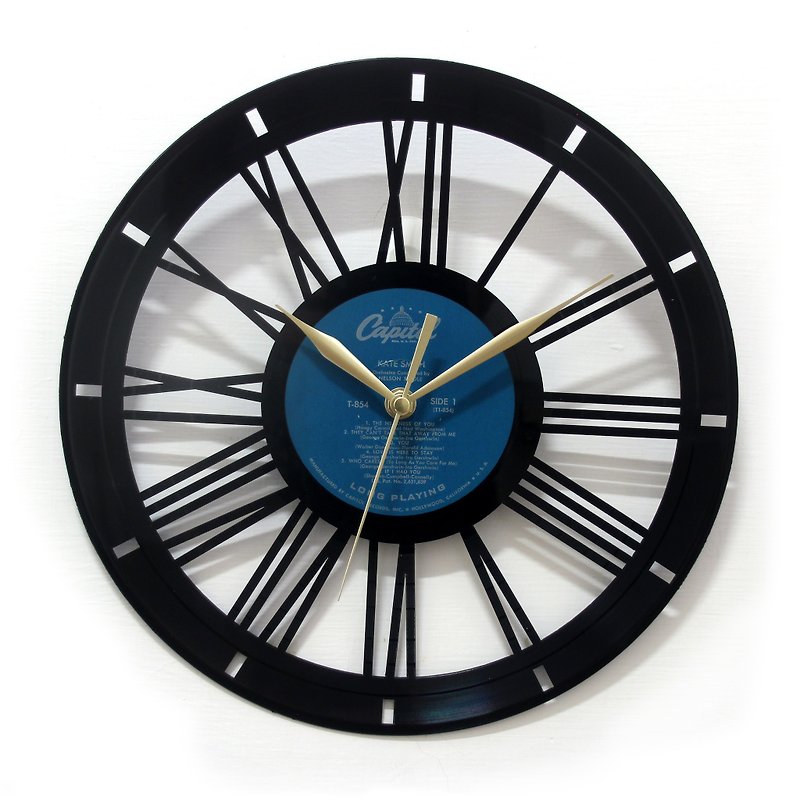 黑胶时钟。罗马基本 - 时钟/闹钟 - 其他材质 黑色