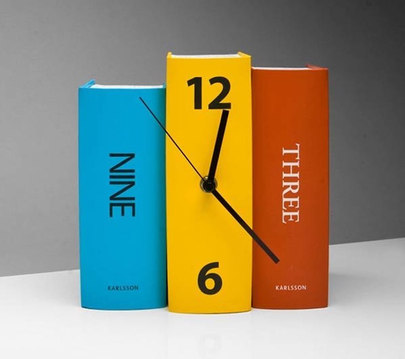 Karlsson Colour Book table clock 荷兰Karlsson 彩色书本形 座枱时钟 - 时钟/闹钟 - 纸 多色