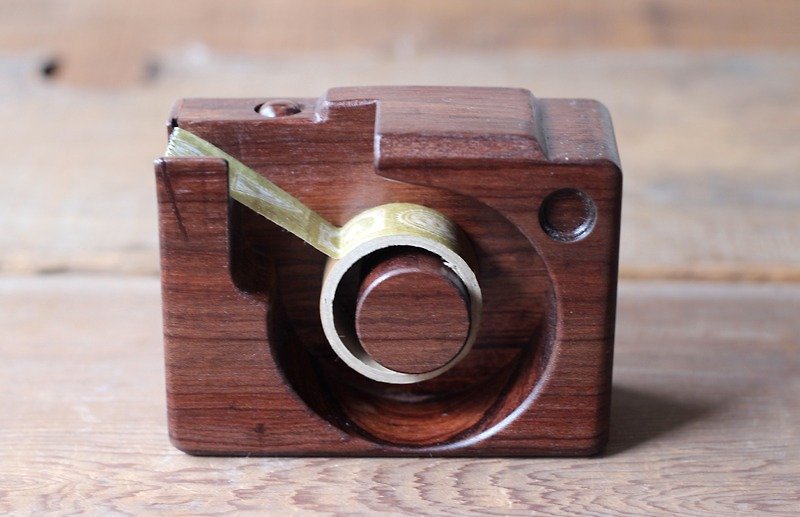 手工木制微型相机▣ mt 胶台 - 纸胶带 - 木头 咖啡色