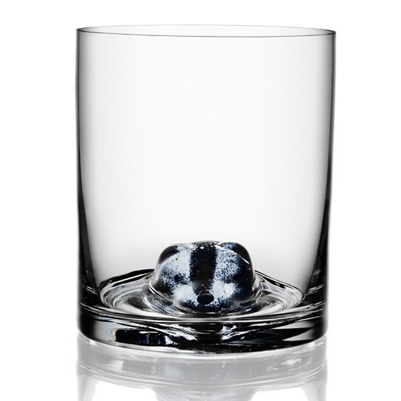 400cc【Kosta Boda 瑞典进口】 獾 New Friends Tumbler Badger 威士忌酒杯雕刻 烈酒杯 刻字 口吹水晶玻璃 - 酒杯/酒器 - 玻璃 灰色