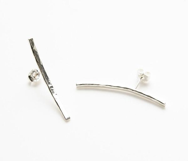 CP16 - 耳环/耳夹 - 其他金属 灰色