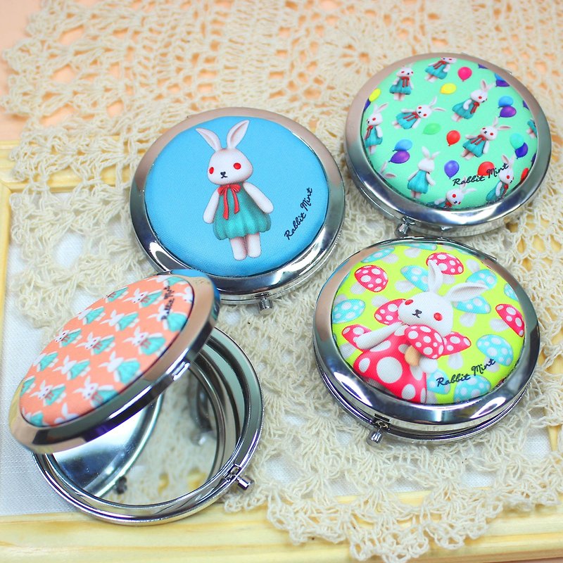 (Rabbit Mint) 薄荷兔圆形双面镜盒 - (MR0001) - 其他 - 其他材质 黄色