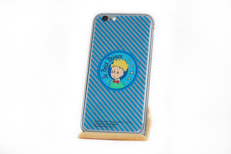 小王子授权系列-跟你说声Hi《 iPhone 》手机背面保护贴(玻璃)+金属质感外框 - 手机壳/手机套 - 玻璃 蓝色