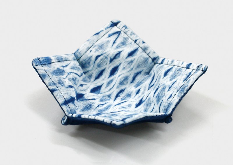 蓝染茶壶垫 - 杯垫 - 棉．麻 蓝色