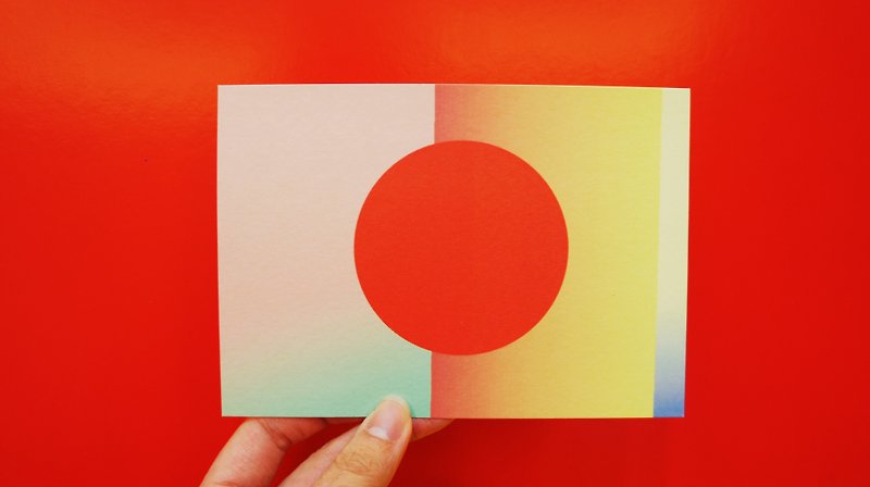 日落 明信片 - 卡片/明信片 - 其他材质 红色