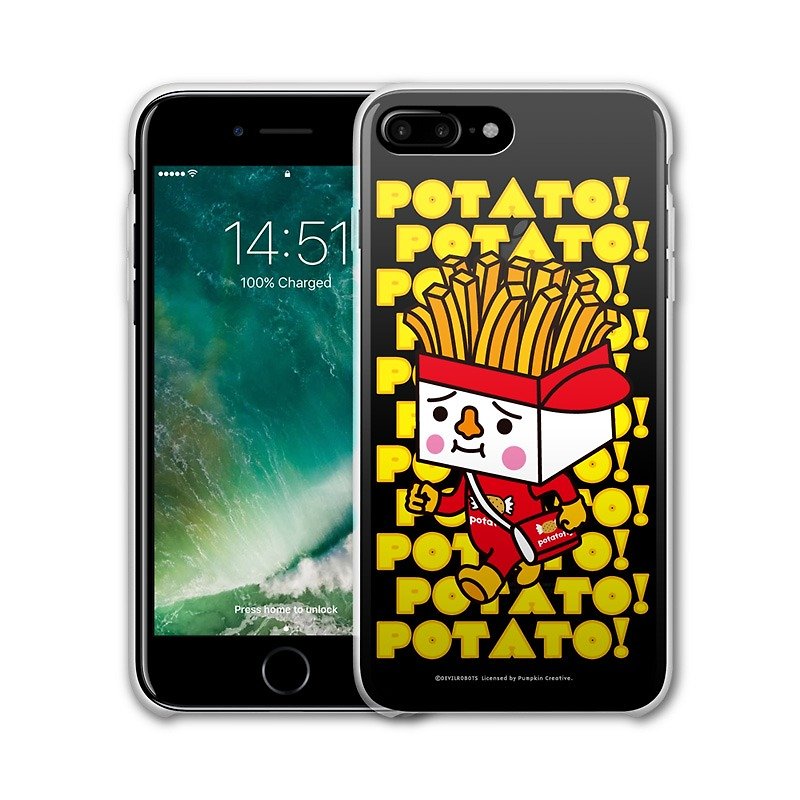 AppleWork iPhone 6/7/8 Plus 原创保护壳 - 豆腐薯条 PSIP-290 - 手机壳/手机套 - 塑料 黄色