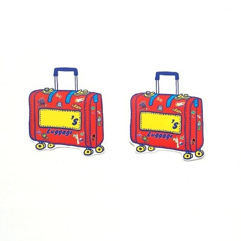 1212玩乐设计 逗趣到处贴 防水贴纸- 这是谁的行李箱 - 贴纸 - 防水材质 红色