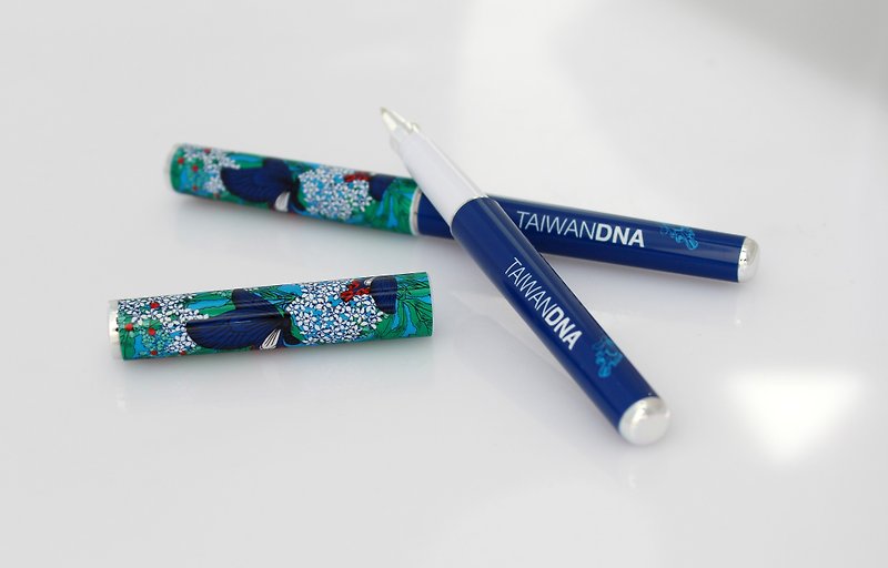 台湾DNA钢珠笔-台湾宽尾凤蝶 - 钢珠笔 - 塑料 蓝色