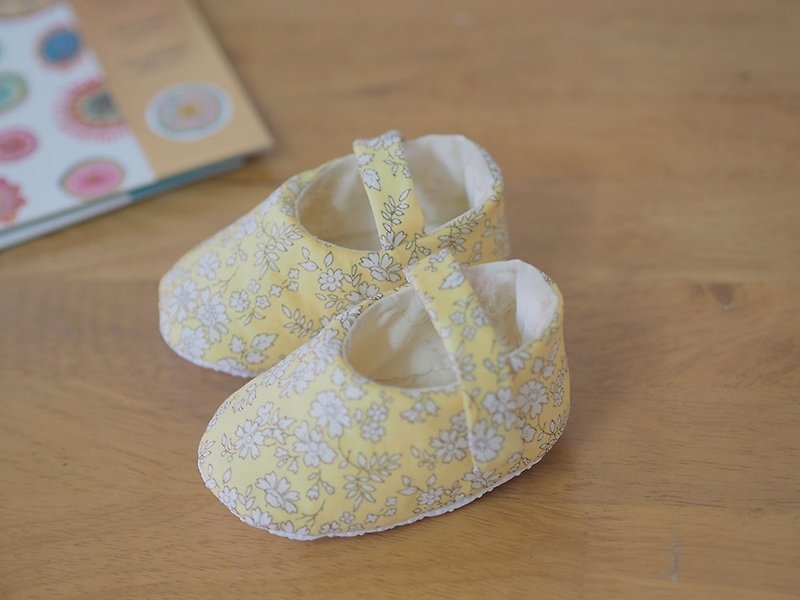 英国黄碎花·婴儿鞋(大宝宝) - 婴儿鞋 - 其他材质 黄色