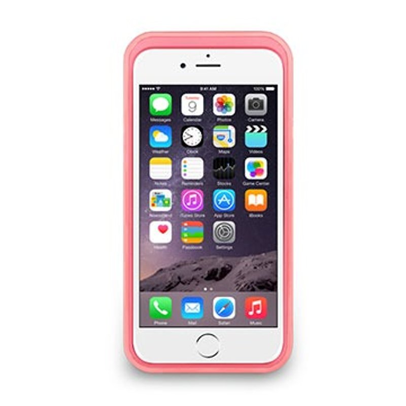 iPhone6/6s-The Trim Series-撞色可立式保护框-防护升级版 - 手机壳/手机套 - 塑料 粉红色