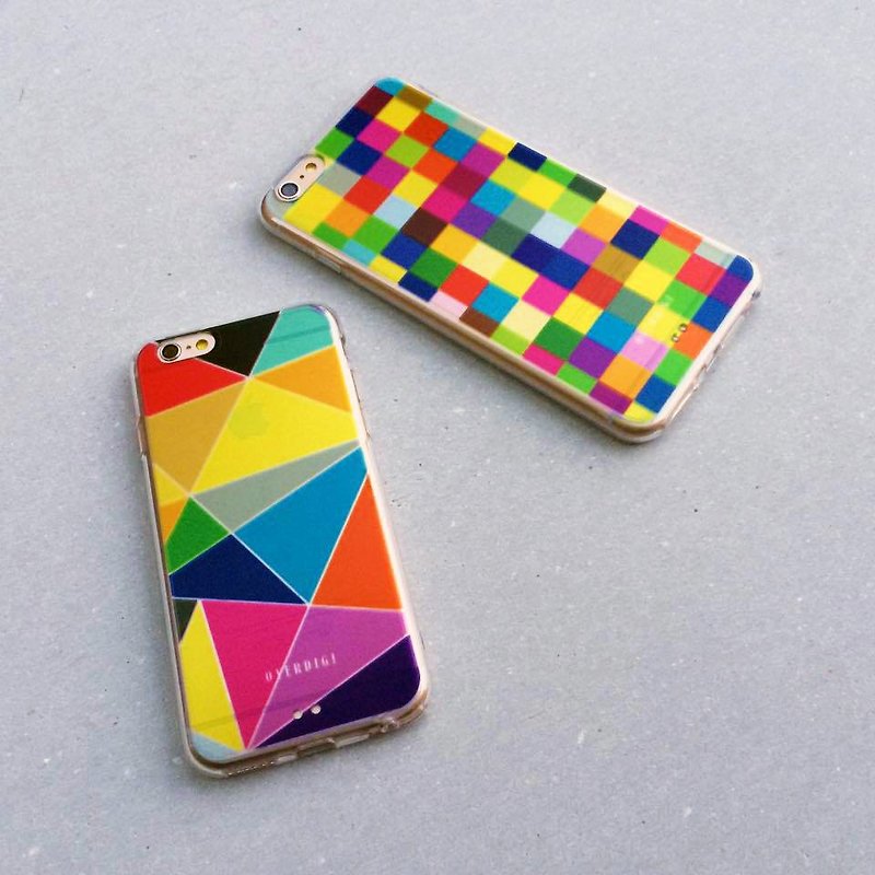 OVERDIGI  CANVAS iPhone6(S) 双料全包覆保护壳 马赛克色块 - 其他 - 塑料 多色