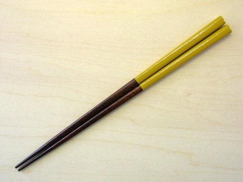 漆塗り箸　黄 - 筷子/筷架 - 木头 黄色