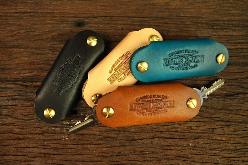 Leather Key Holder-皮革钥匙双向收纳包 - 钥匙链/钥匙包 - 真皮 多色
