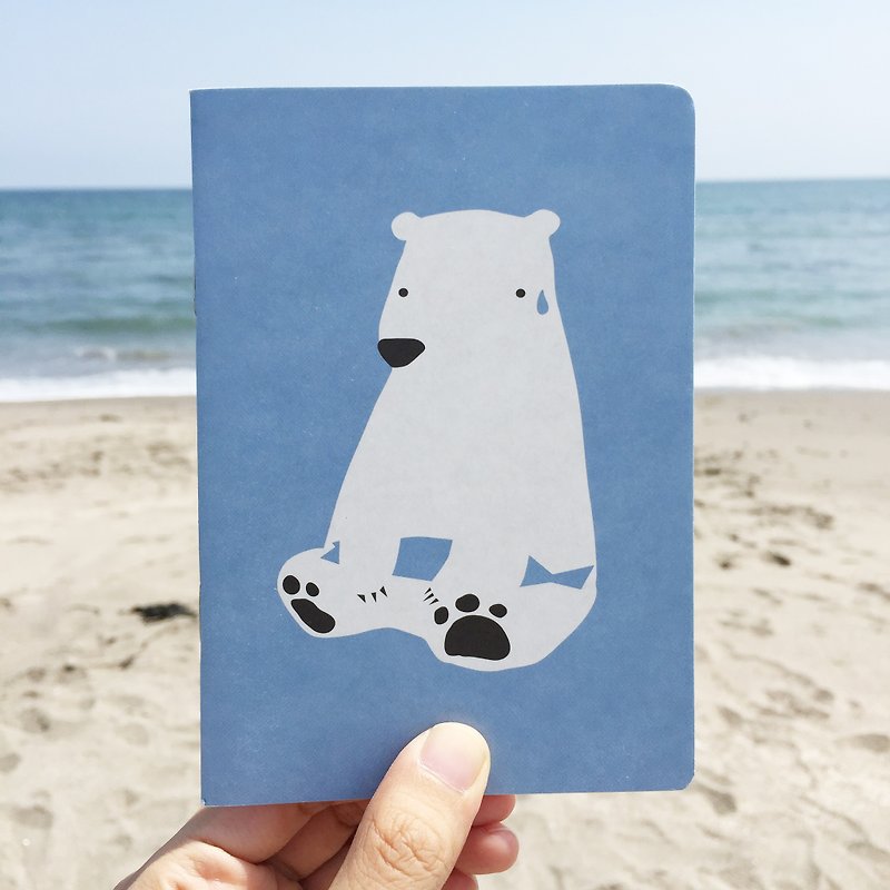 A6笔记本 | 北极熊 - 笔记本/手帐 - 纸 蓝色