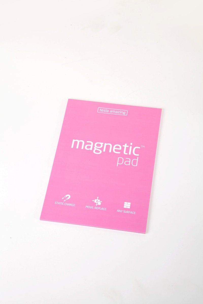 /Tesla Amazing/ Magnetic PAD 磁力便利贴 A5 粉红 - 贴纸 - 纸 多色