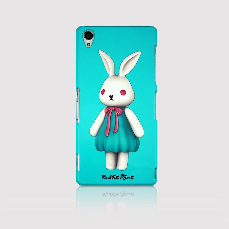 (Rabbit Mint) 薄荷兔手机壳 - 布玛莉 Merry Boo - Sony Z3 (M0002) - 手机壳/手机套 - 塑料 蓝色