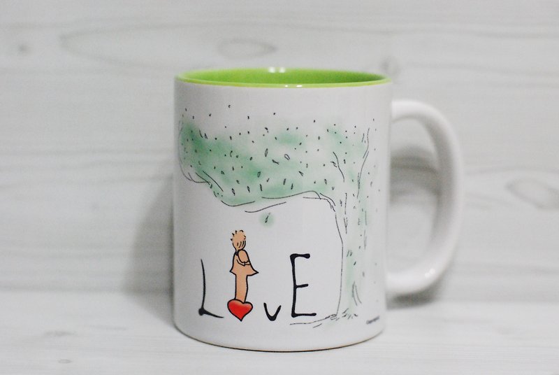 [马克杯]Love (定制) - 咖啡杯/马克杯 - 瓷 绿色