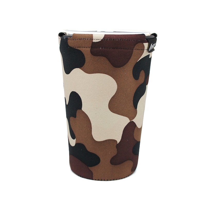 BLR 万用 置杯架 可拆式 多用途 饮料杯套 色块褐迷彩 WD30 - 随行杯提袋/水壶袋 - 其他材质 咖啡色