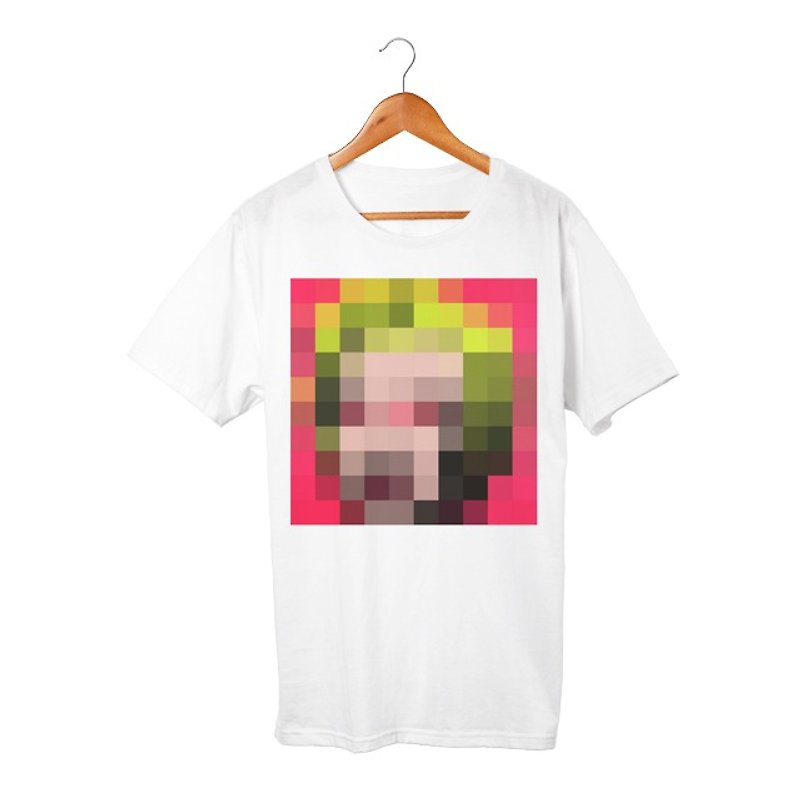 Mosaic T-shirt - 女装 T 恤 - 棉．麻 白色