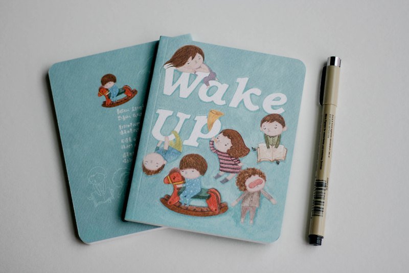 【口袋笔记本】WAKE UP / 灵感来自最爱的乐团 Arcade Fire - 笔记本/手帐 - 纸 绿色