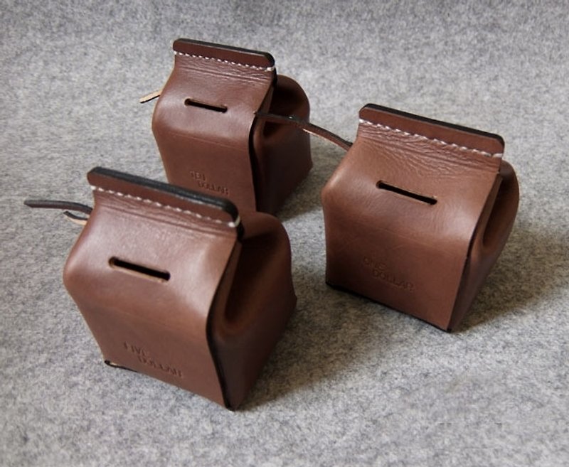 真皮牛奶盒存钱筒 by 原创设计。 - 储蓄罐 - 其他材质 