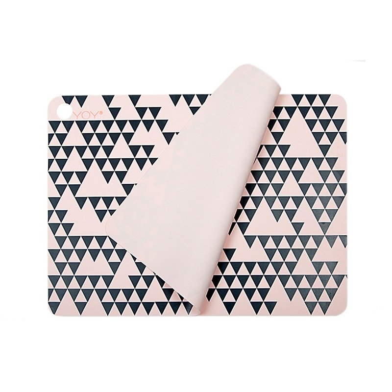 Pinky 粉红山脉硅胶餐垫 2pcs | OYOY - 餐垫/桌巾 - 硅胶 粉红色