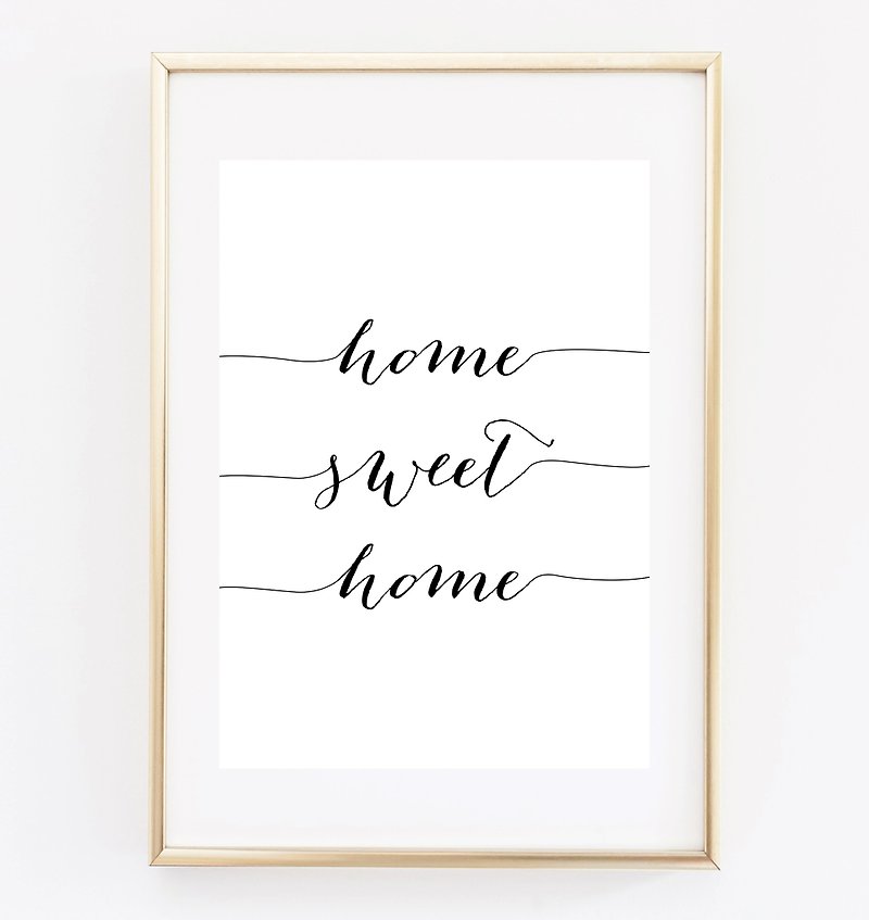 home sweet home(3) 可定制化 挂画 海报 - 墙贴/壁贴 - 纸 