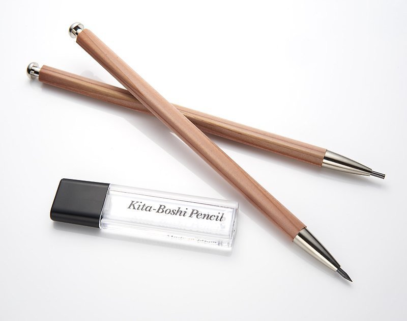 日本北星 大人的铅笔 附笔芯削 (原木笔杆) - 其他书写用品 - 木头 金色
