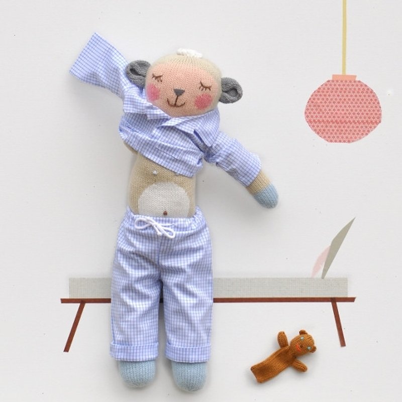 美国 Blabla Kids | 针织娃娃服装/变身装 - 睡衣派对 蓝色款 B21054900 - 玩具/玩偶 - 棉．麻 蓝色