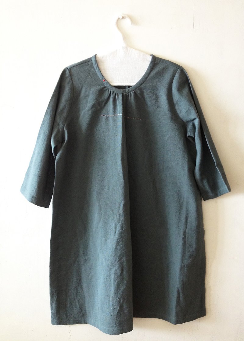 七分袖长衫--编织的季节 - 洋装/连衣裙 - 其他材质 