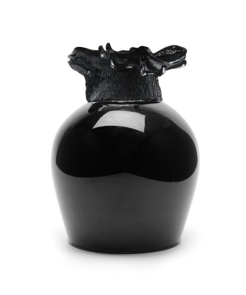 日本 goody grams animal wine glass 动物造型 红酒杯 （reindeer 麋鹿） - 茶具/茶杯 - 塑料 黑色