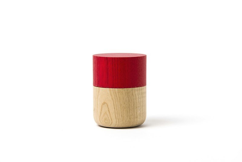 畑漆器店 - 密封罐 - TUTU (红色) S - 茶具/茶杯 - 木头 咖啡色