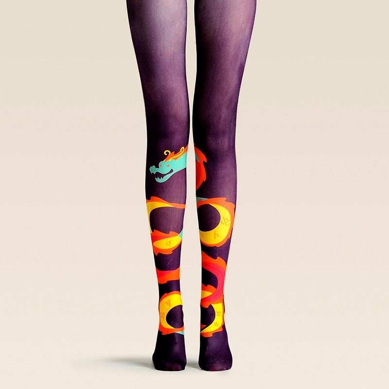 viken plan 設計師品牌 連褲襪 棉襪 創意絲襪 圖案絲襪 绮龙 - 袜子 - 棉．麻 