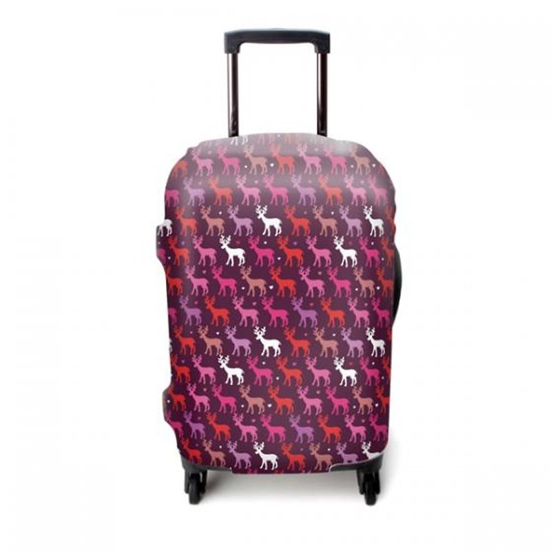 弹力箱套│麋鹿迷路【L 号】 - 行李箱/行李箱保护套 - 其他材质 紫色